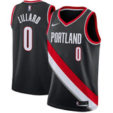 Damian Lillard #0 Portland Trail Blazers Red 2018/19 Mens Swingman Jersey