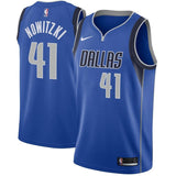 Dirk Nowitzki #41 Dallas Mavericks Royal Mens Swingman Jersey