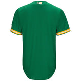 Oakland Athletics White/Kelly Green Official Cool Base Jersey