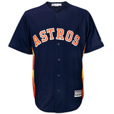 Houston Astros White/Navy/Orrange Official Cool Base Jersey