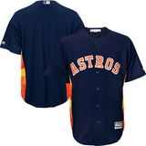 Houston Astros White/Navy/Orrange Official Cool Base Jersey