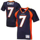 John Elway #7 Denver Broncos Navy Blue 1998 Retired Player Vintage Replica Jersey