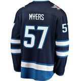 Tyler Myers #57 Winnipeg Jets Navy Breakaway Replica Jersey