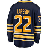 Johan Larsson #22 Buffalo Sabres Navy Breakaway Player Jersey