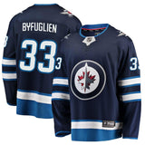 Dustin Byfuglien #33 Winnipeg Jets Navy Breakaway Replica Jersey