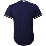 Milwaukee Brewers Youth Navy/White Alternate Road Official Cool Base Team Jersey