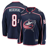 Zach Werenski #8 Columbus Blue Jackets Navy Breakaway Jersey