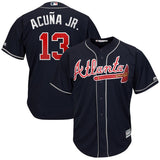 Ronald Acuña Jr. #13 Atlanta Braves 2019 Alternate Official Cool Base Player Jersey