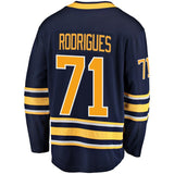 Evan Rodrigues #71 Buffalo Sabres Navy Breakaway Player Jersey