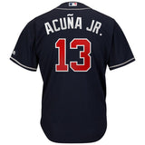 Ronald Acuña Jr. #13 Atlanta Braves 2019 Alternate Official Cool Base Player Jersey