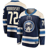 Sergei Bobrovsky #72 Columbus Blue Jackets Navy Breakaway Alternate Player Jersey