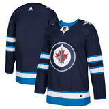 Winnipeg Jets Navy Home Authentic Blank Jersey