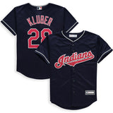 Corey Kluber #28 Cleveland Indians Youth Navy Alternate Cool Base Replica Player Jersey