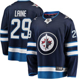 Patrik Laine #29 Winnipeg Jets Navy Breakaway Player Jersey