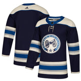 Columbus Blue Jackets Navy Alternate Blank Jersey