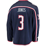 Seth Jones #3 Columbus Blue Jackets Navy Breakaway Jersey
