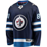Kyle Connor #81 Winnipeg Jets Navy Breakaway Replica Jersey