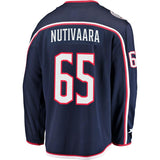 Markus Nutivaara #65 Columbus Blue Jackets Navy Breakaway Jersey