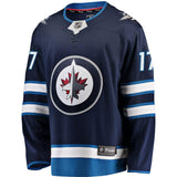 Adam Lowry #17 Winnipeg Jets Navy Breakaway Replica Jersey