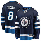 Jacob Trouba #8 Winnipeg Jets Navy Breakaway Replica Jersey