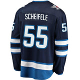 Mark Scheifele #55 Winnipeg Jets Navy Breakaway Replica Jersey