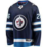 Blake Wheeler #26 Winnipeg Jets Navy Breakaway Replica Jersey