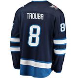 Jacob Trouba #8 Winnipeg Jets Navy Breakaway Replica Jersey
