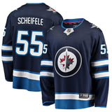 Mark Scheifele #55 Winnipeg Jets Navy Breakaway Replica Jersey