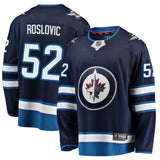 Jack Roslovic #52 Winnipeg Jets Navy Breakaway Replica Jersey