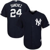 Gary Sanchez #24 New York Yankees Youth Navy Fashion Official Cool Base Replica Player Jersey