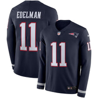 Julian Edelman New England Patriots Navy Therma Long Sleeve Jersey