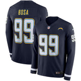 Joey Bosa Los Angeles Chargers Navy Therma Long Sleeve Jersey