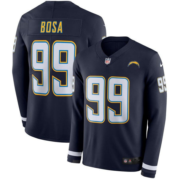 Joey Bosa Los Angeles Chargers Navy Therma Long Sleeve Jersey