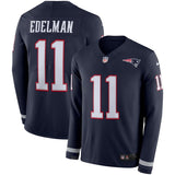 Julian Edelman New England Patriots Navy Therma Long Sleeve Jersey