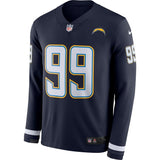 Joey Bosa Los Angeles Chargers Navy Therma Long Sleeve Jersey