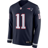 Julian Edelman New England Patriots Navy Therma Long Sleeve Jersey