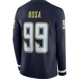 Joey Bosa Los Angeles Chargers Navy Therma Long Sleeve Jersey