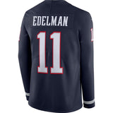 Julian Edelman New England Patriots Navy Therma Long Sleeve Jersey