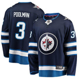 Tucker Poolman #3 Winnipeg Jets Navy Breakaway Replica Jersey
