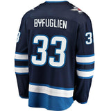 Dustin Byfuglien #33 Winnipeg Jets Navy Breakaway Replica Jersey