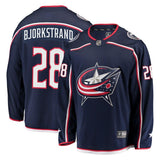Oliver Bjorkstrand #28 Columbus Blue Jackets Navy Breakaway Jersey