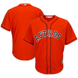 Houston Astros White/Navy/Orrange Official Cool Base Jersey