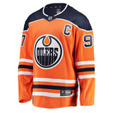 Connor McDavid # 97 Edmonton Oilers Orange Breakaway Player Jersey