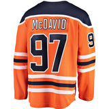 Connor McDavid # 97 Edmonton Oilers Orange Breakaway Player Jersey
