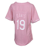 Chris Davis #19 Baltimore Orioles Youth Girl's Pink Harvey Batting Practice Jersey