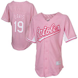 Chris Davis #19 Baltimore Orioles Youth Girl's Pink Harvey Batting Practice Jersey