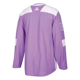San Jose Sharks Purple Hockey Fights Cancer Practice Jersey