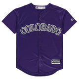 Nolan Arenado #28 Colorado Rockies Youth Purple Alternate Official Cool Base Player Jersey