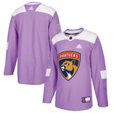 Florida Panthers Purple 2018 Hockey Fights Cancer Blank Practice Jersey