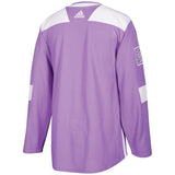 Toronto Maple Leafs Purple 2018 Hockey Fights Cancer Blank Practice Jersey